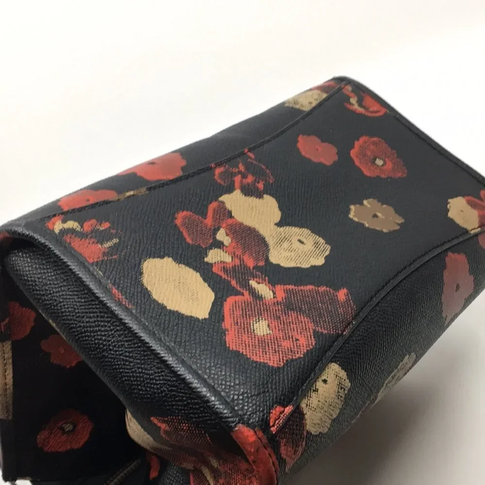 Coach Crosby Mini Carryall Satchel Floral Print Coated Canvas 33856